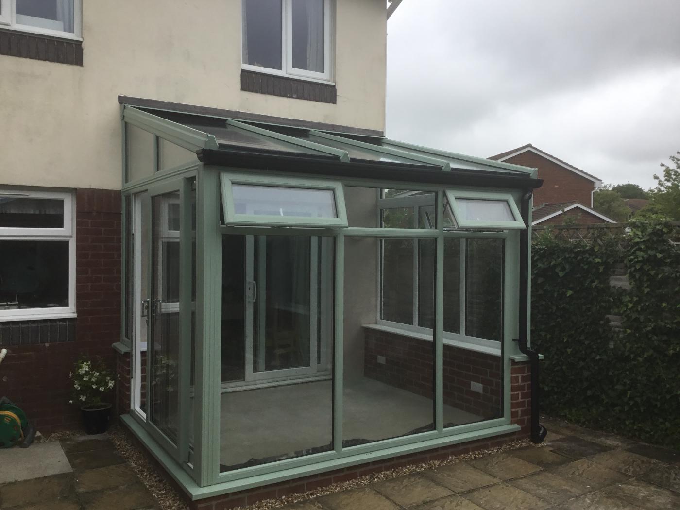 Conservatory With Full Height Glazing & Custom Colour