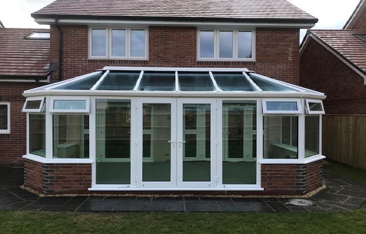Classic Double Hipped Edwardian Conservatory Installation