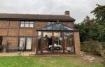 Gable End Conservatory With Aluminium Bi-Folding Doors
