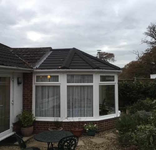 Solid Roof Replacement for Unique Round Conservatory