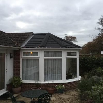 Solid Roof Replacement for Unique Round Conservatory