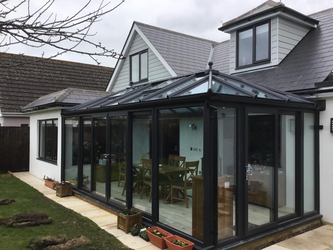 Full Height Glass Conservatory with Solar Control Glazing