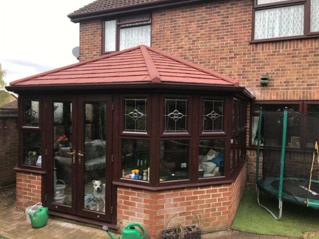 Conservatory Roof Replaced With a Tiled Solid Roof With 1 X Velux